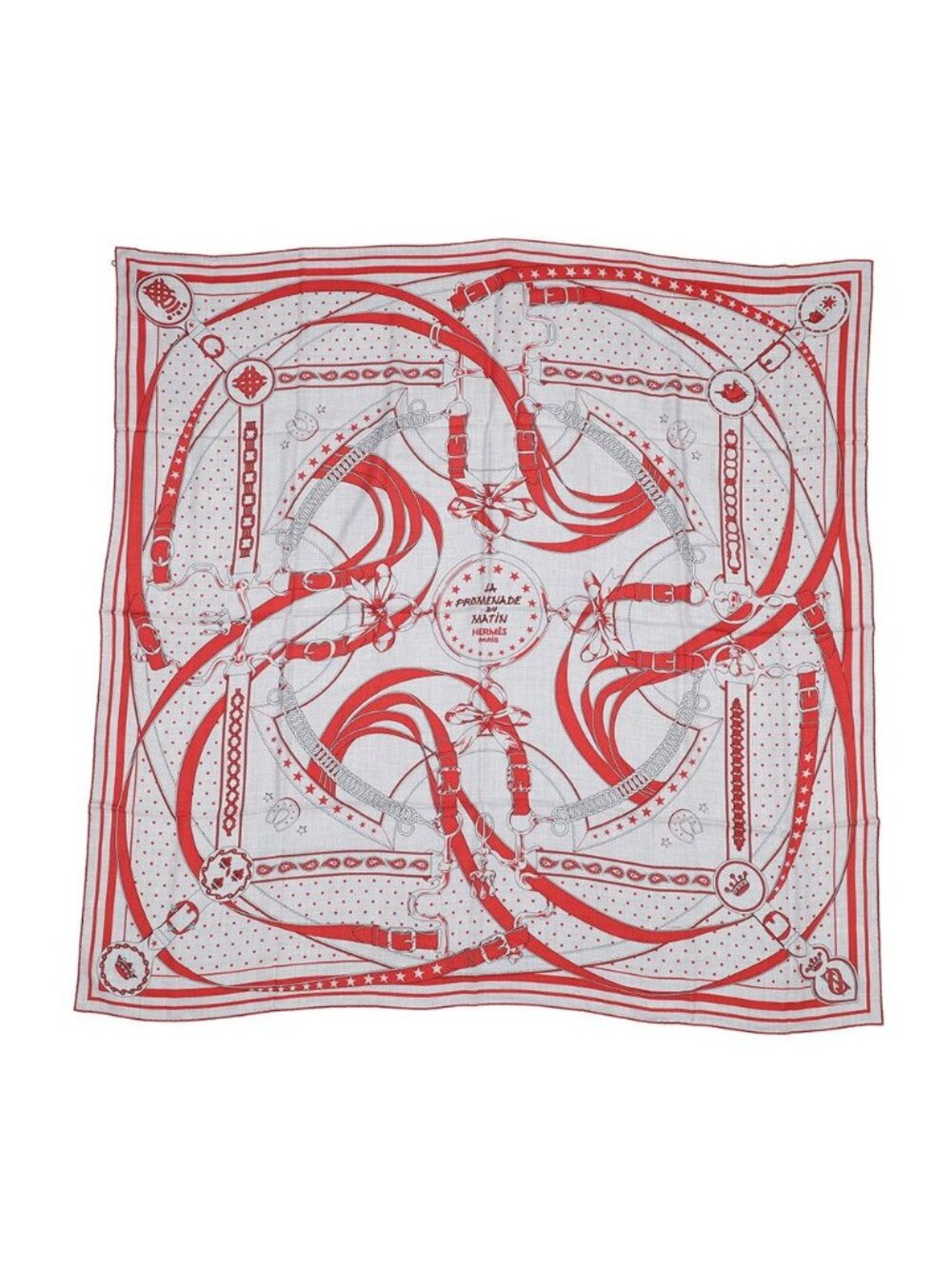 Hermes Shawl Carre 140 Geant Morning Walk la Promenade du Matin Cashmere Silk